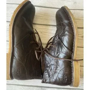UGG | Shoes | Ugg Leighton Mens Sz 9 Eee Brown Leather  display picture 2